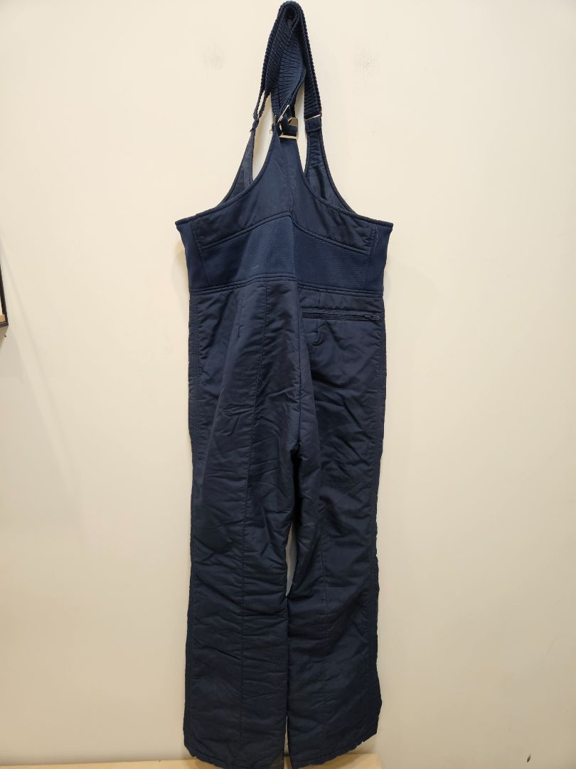 Navy S Sport Vintage Ski Bib Pants, M