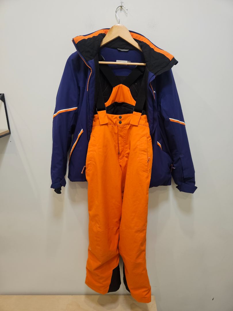 Blue Kjus Ski Jacket & Bib Pants Set, 164 cm