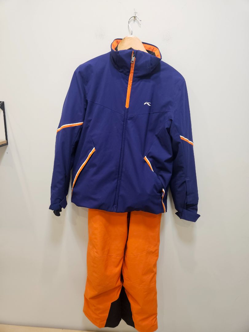 Blue Kjus Ski Jacket & Bib Pants Set, 164 cm