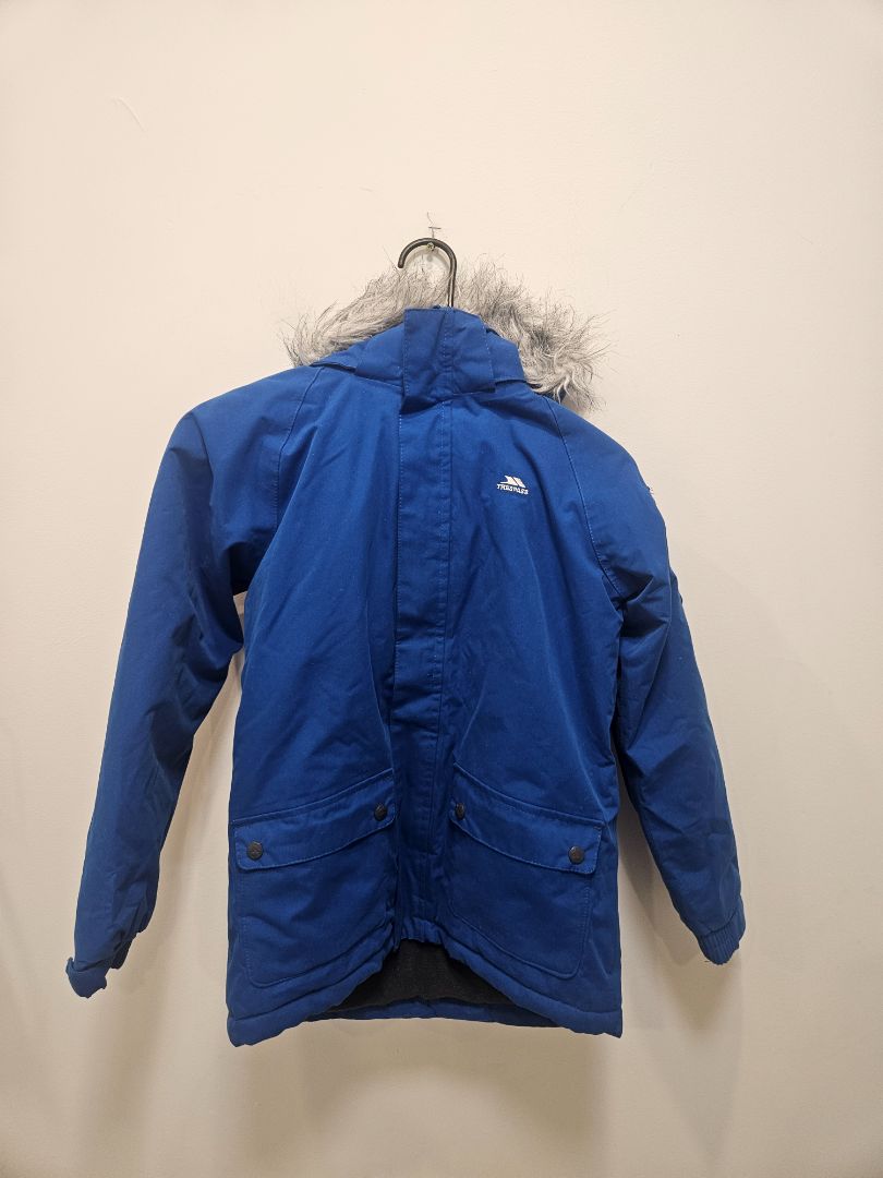 Blue Trespass Waterproof Parka, Kids 9/10