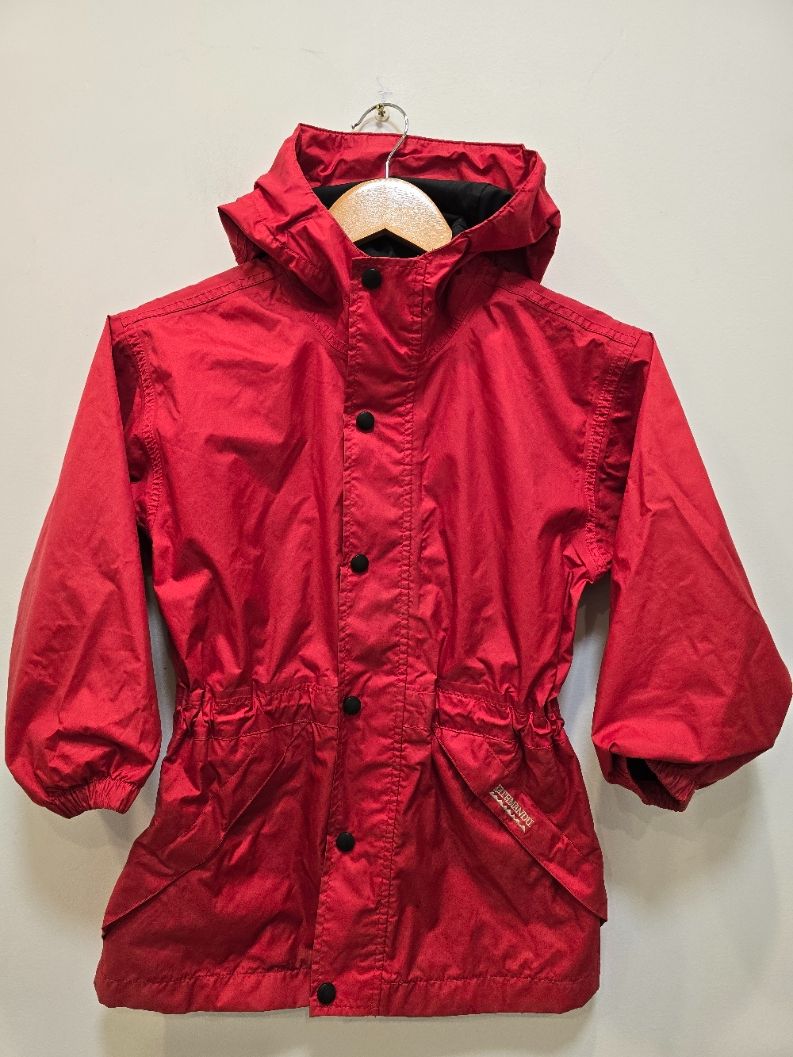 Red Kathmandu Kids Rain Jacket, 6 years