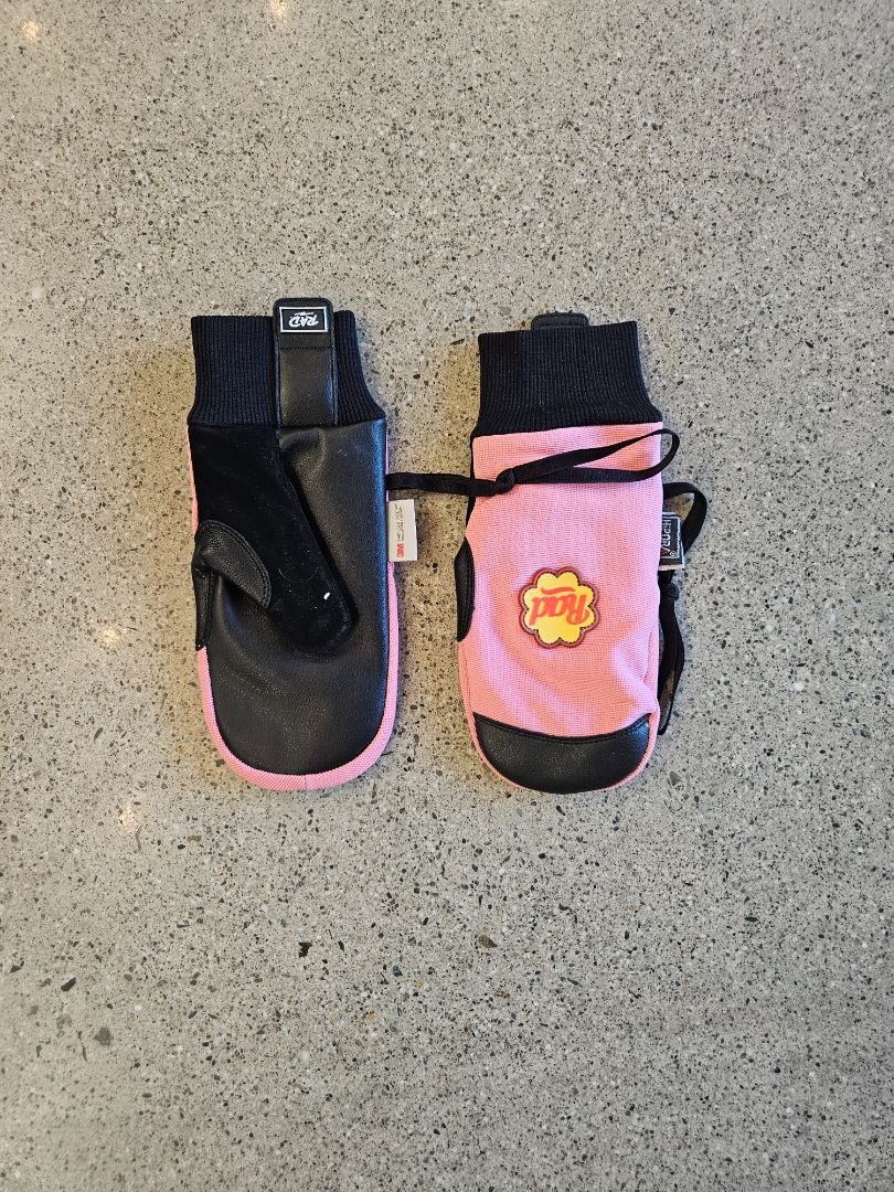 Pink POW Mittens, S