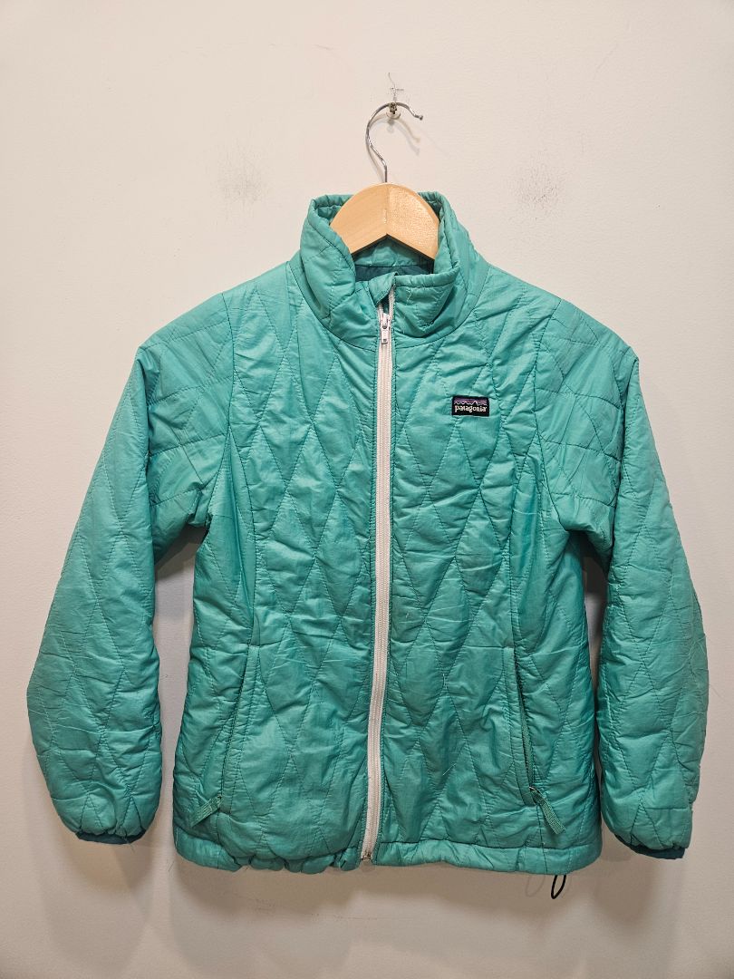 Turquoise Patagonia Nano Puff Jacket, M / 10
