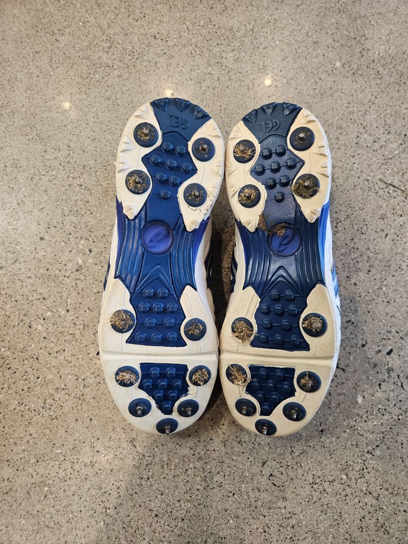 White Asics Cricket Shoes, EU 48