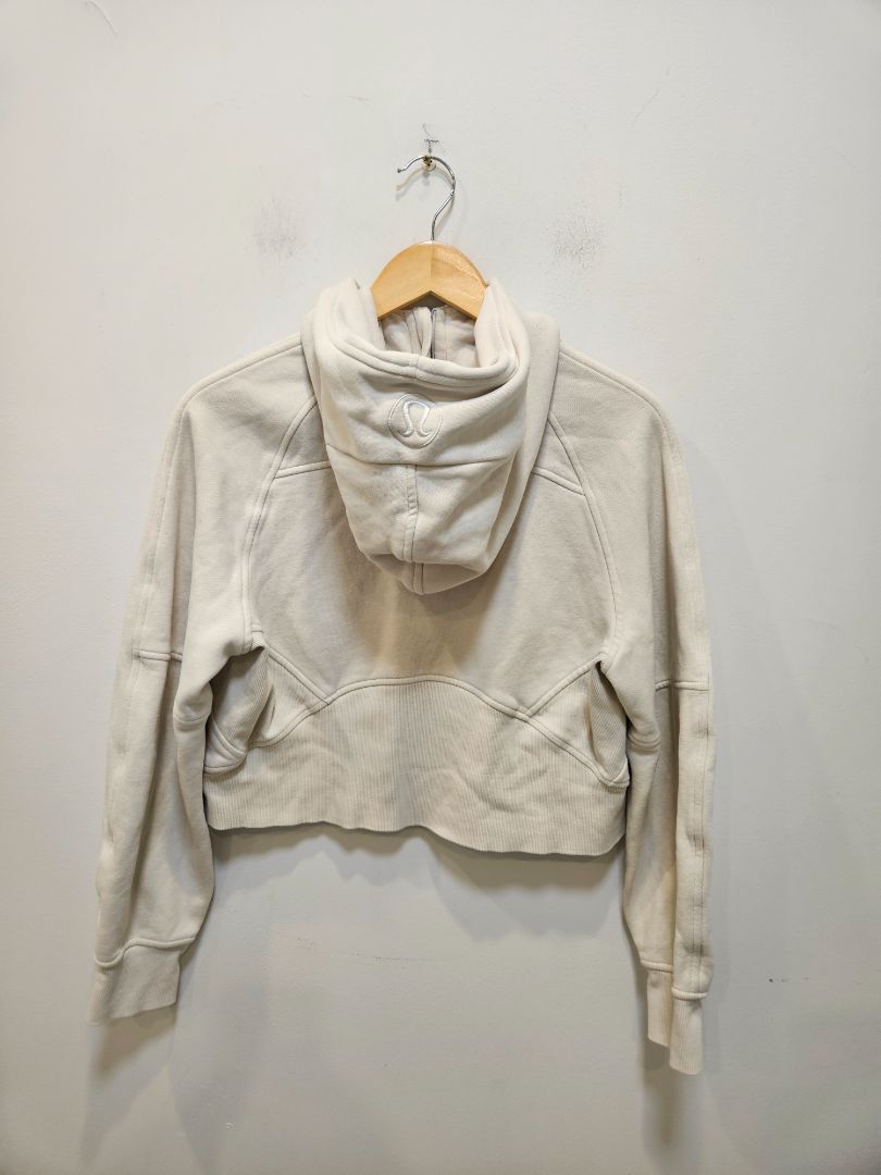 Cream Lululemon Scuba Oversized Half-Zip Hoodie, XS/S