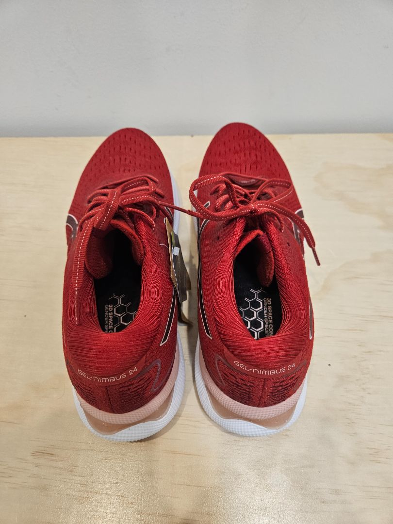 Red ASICS Gel-Nimbus 24, EU 42