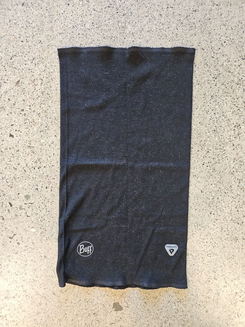 Black BUFF Thermal Neck Gaiter, One Size