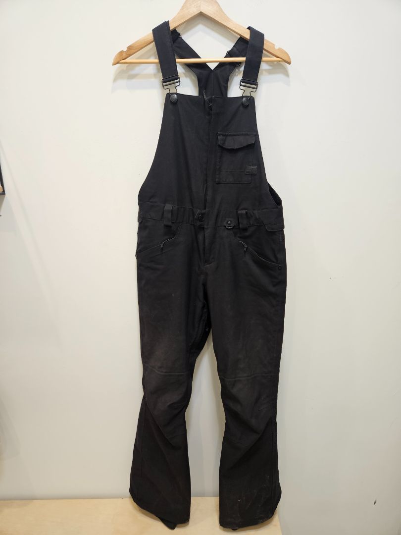 Black Volcom Snow bib overalls, S