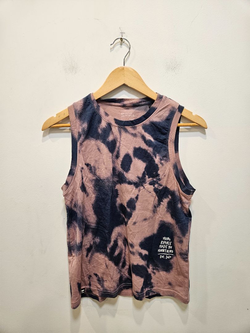 Pink Mons Royale Icon Merino Air-Con tank, Women's Small