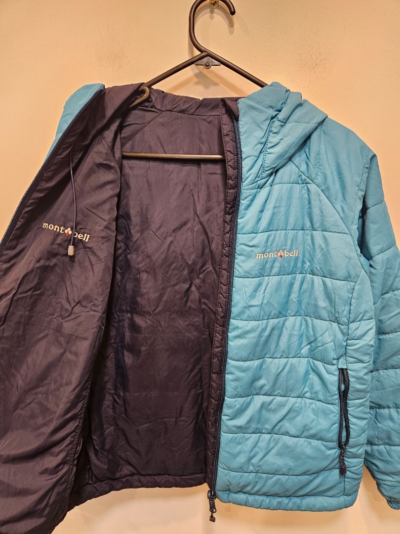 Blue Montbell Thermawrap Parka, XS