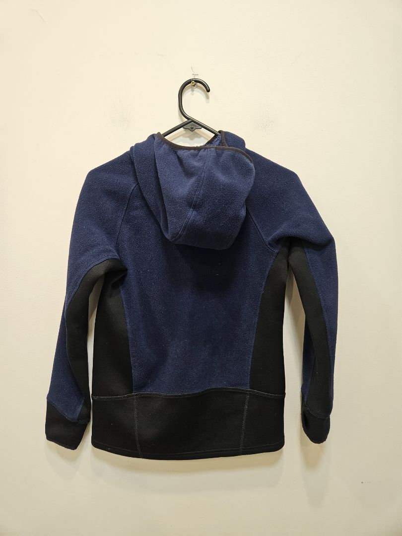 Navy Macpac Hooded Fleece Jacket, 10 YRS