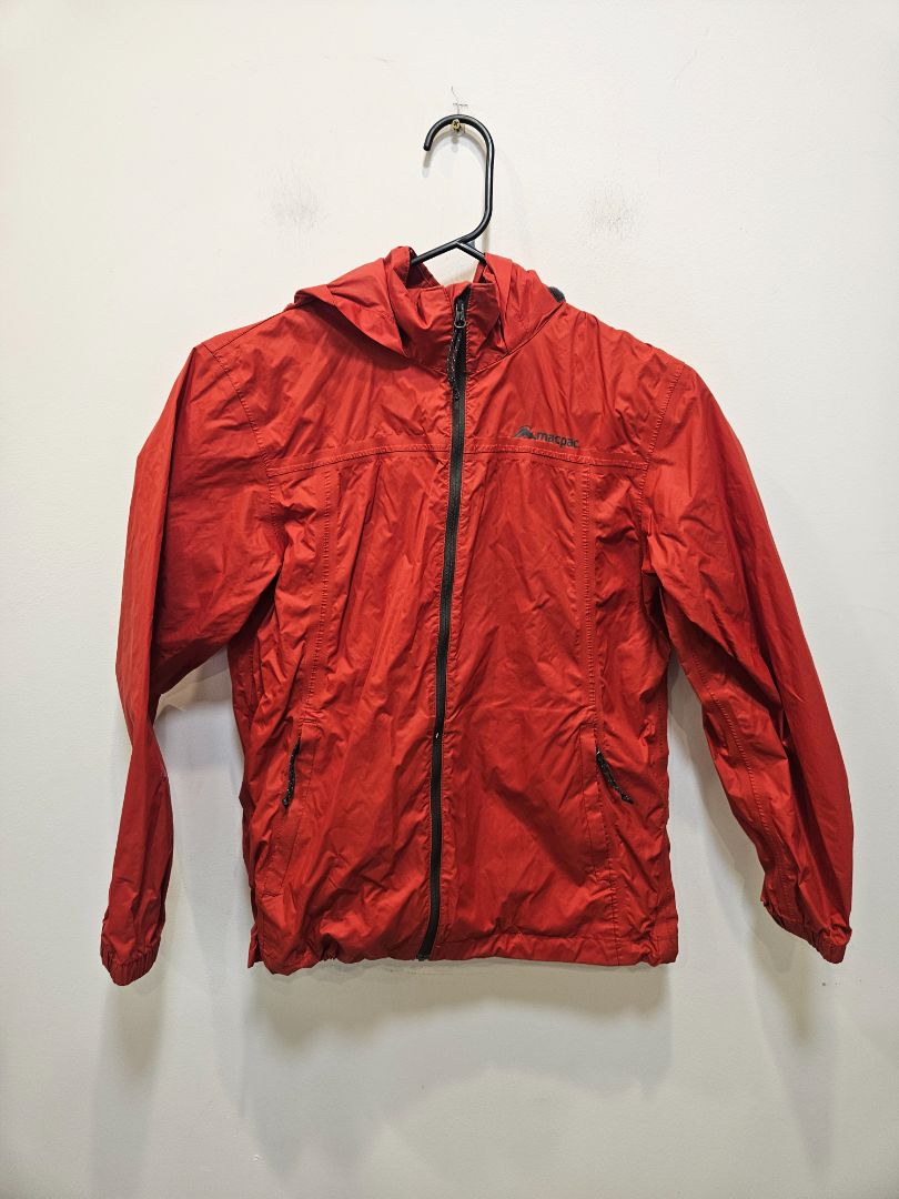 Red Macpac Lightweight Rain Jacket, 10 YRS