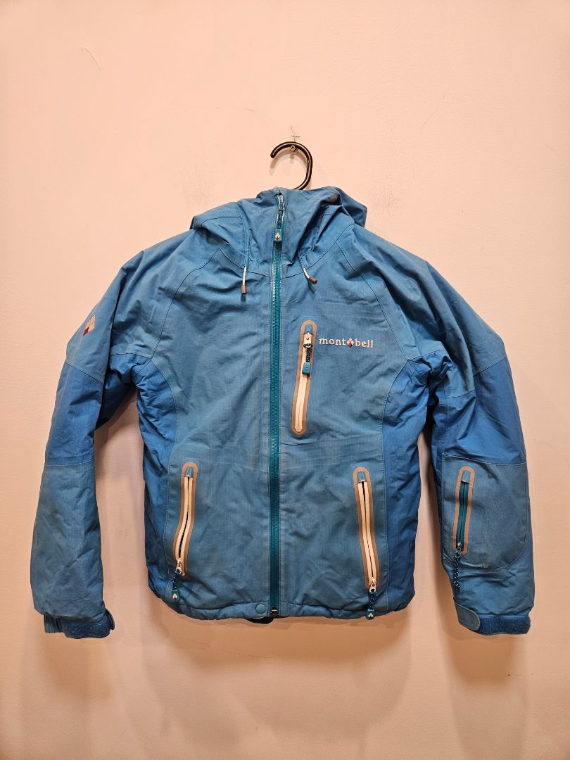 Blue Montbell Waterproof Mountain Jacket, XS