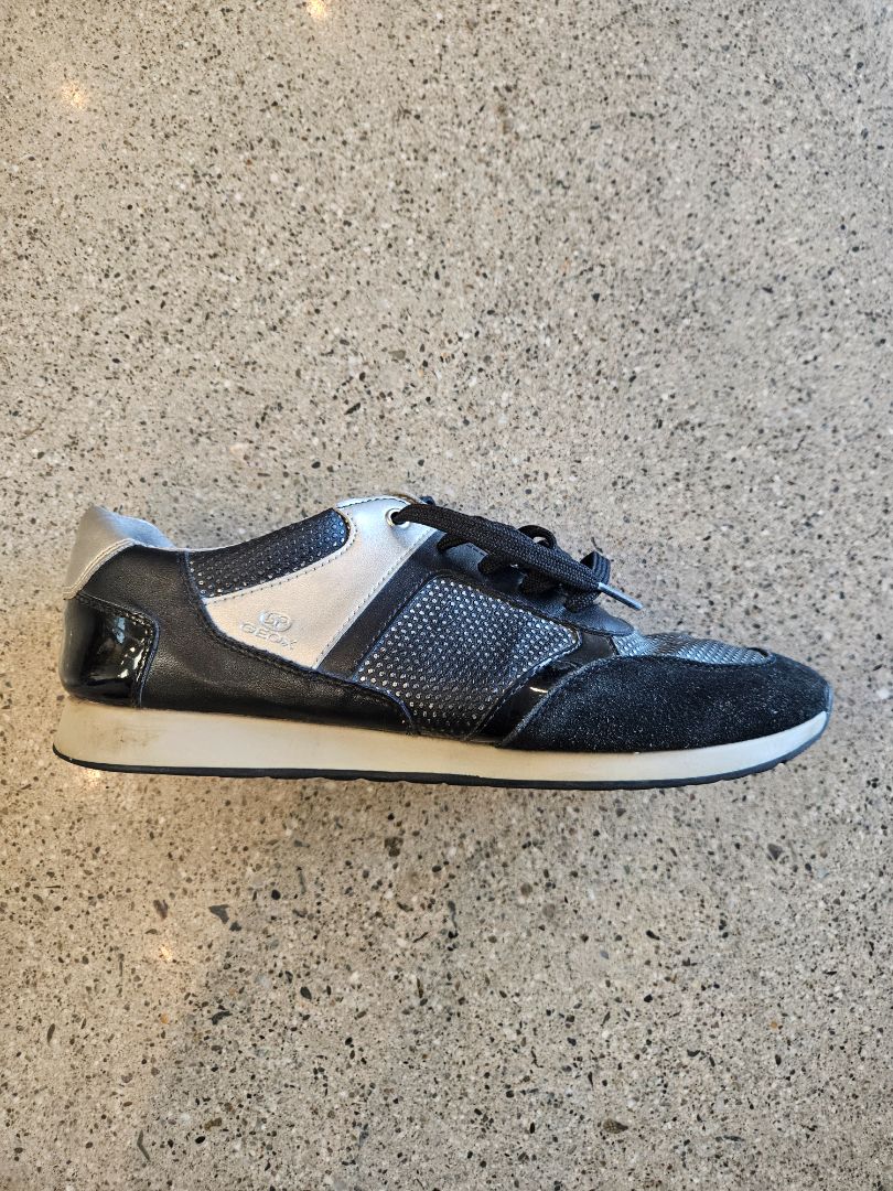 Black Geox Casual Sneakers, EU 41