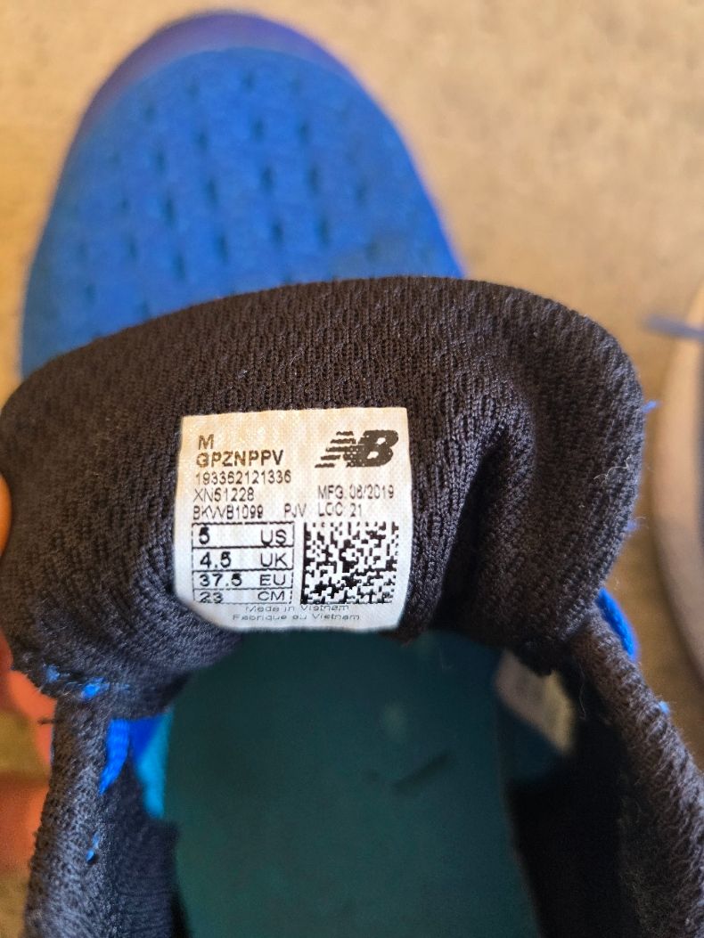 Blue New Balance Kids Shoes, EU 37.5