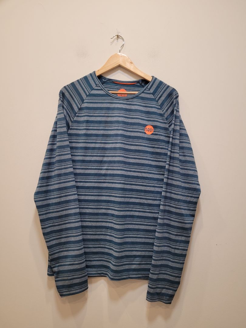 Blue Moon Climbing Striped Long Sleeve Top, L