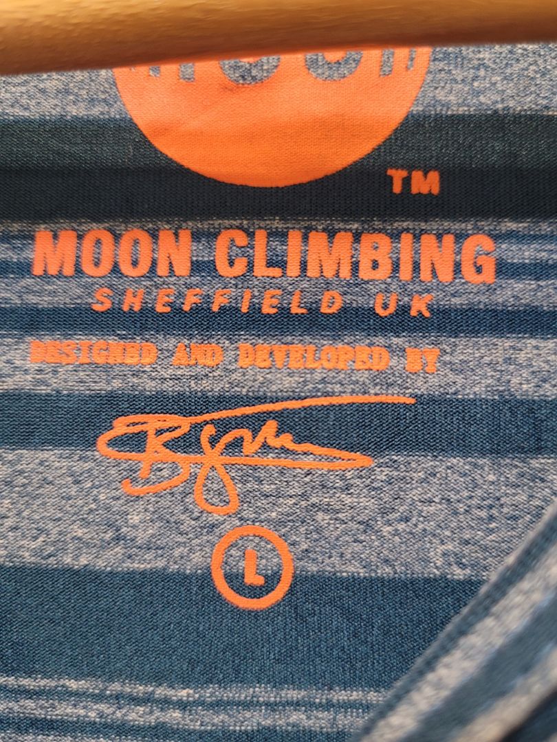 Blue Moon Climbing Striped Long Sleeve Top, L