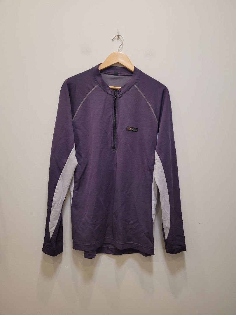 Purple Ground Effect Long-sleeve cycling top, XL