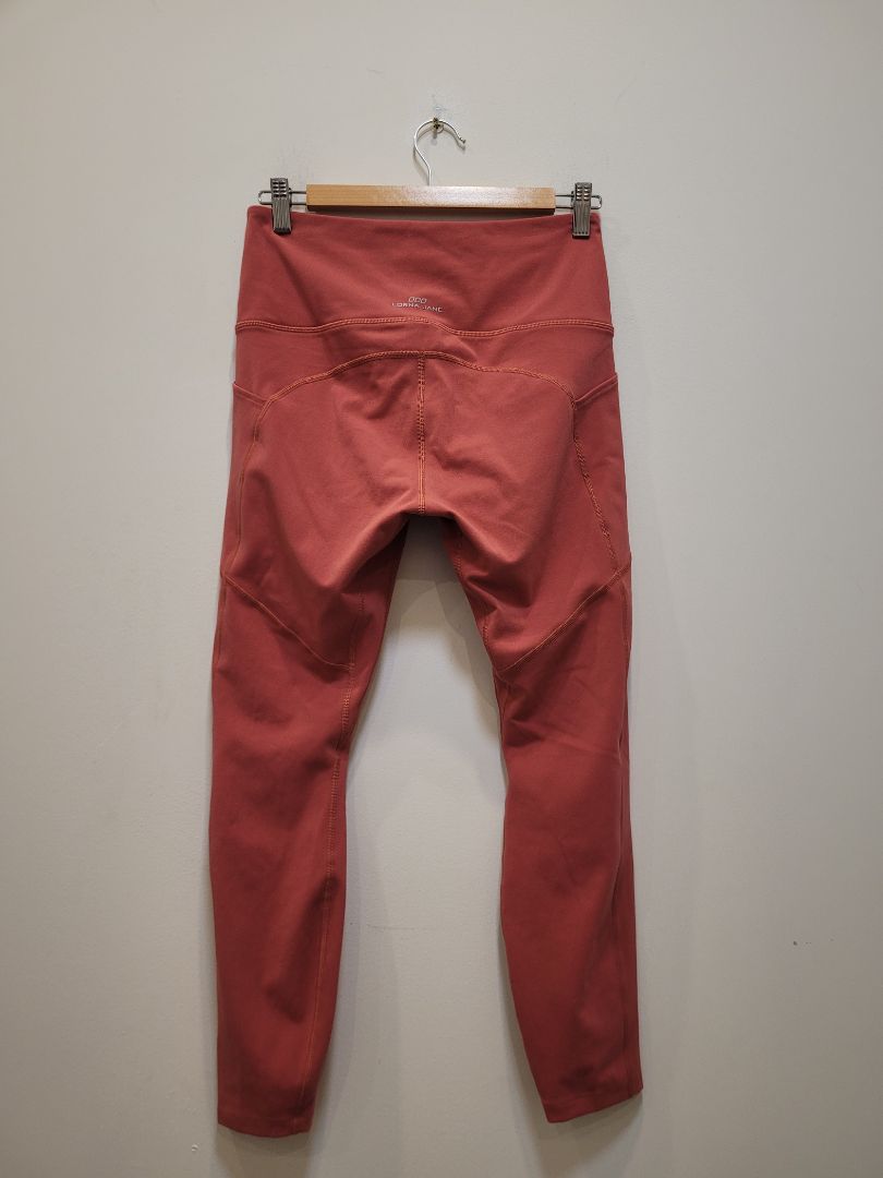 Terracotta Lorna Jane High-Waisted Pocket Leggings, M