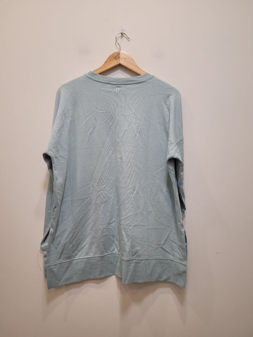 Pale Blue Sweaty Betty After Class Longline Sweatshirt, M