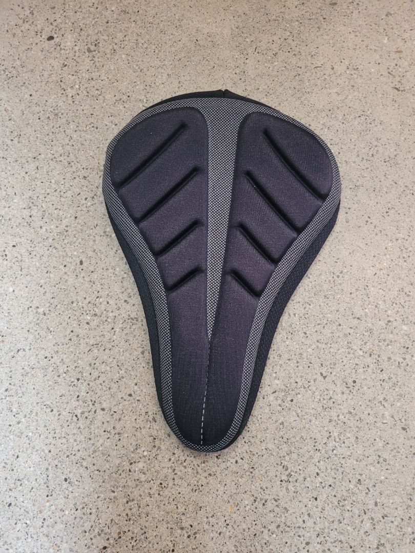 Black  Padded Bike Seat Cover, Universal (fit unverified)