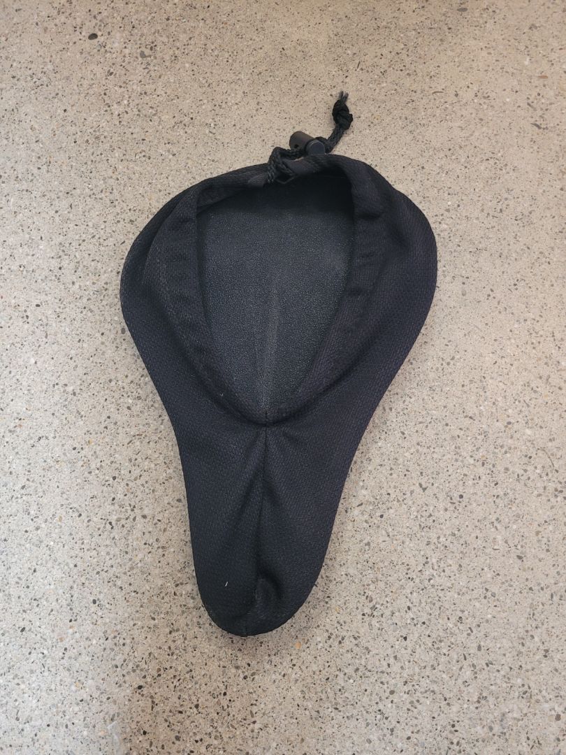 Black  Padded Bike Seat Cover, Universal (fit unverified)