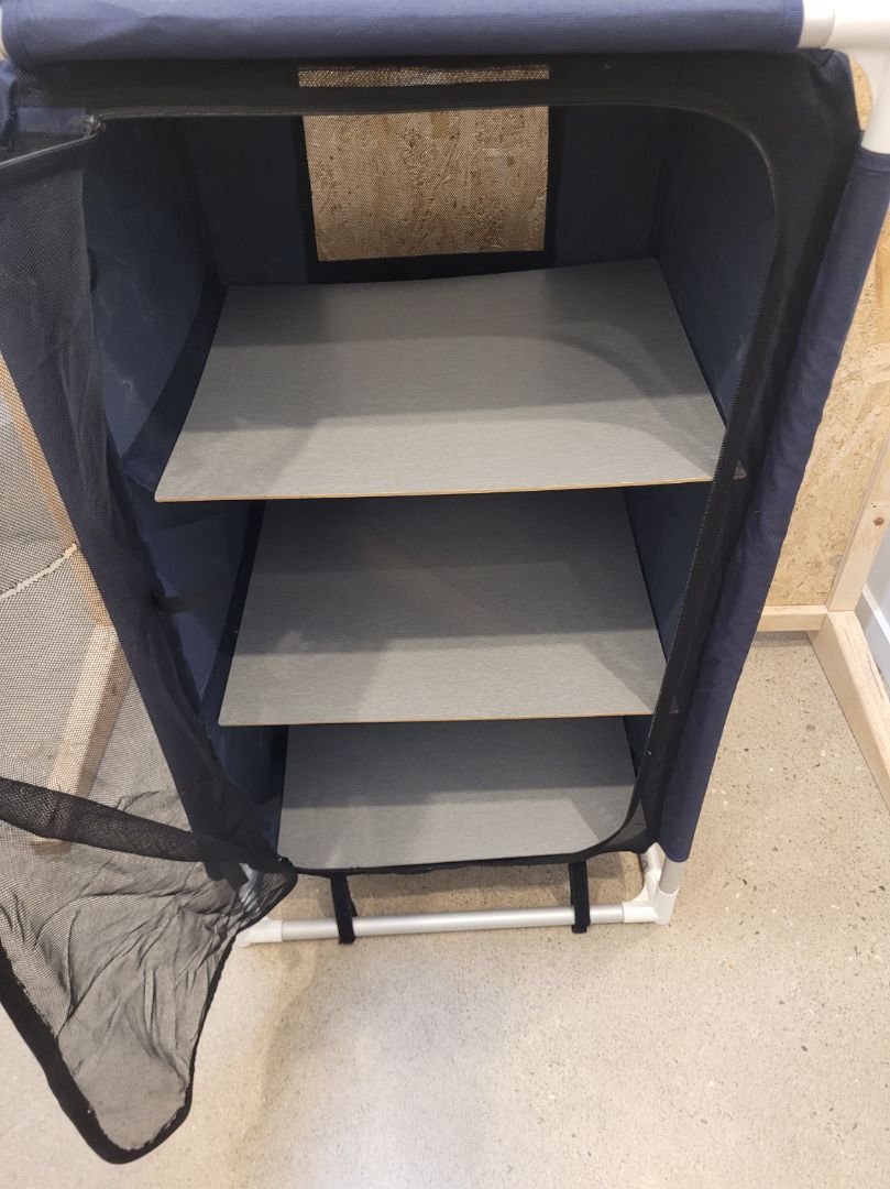 Blue Basecamp 3-Shelf Camping Cupboard