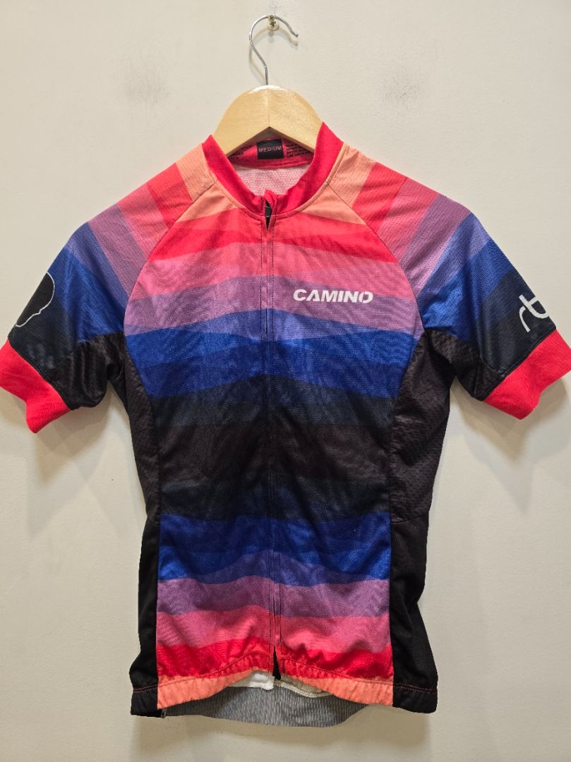 Pink / Purple / Blue / Black Camino Women’s Technical Cycling Top, M