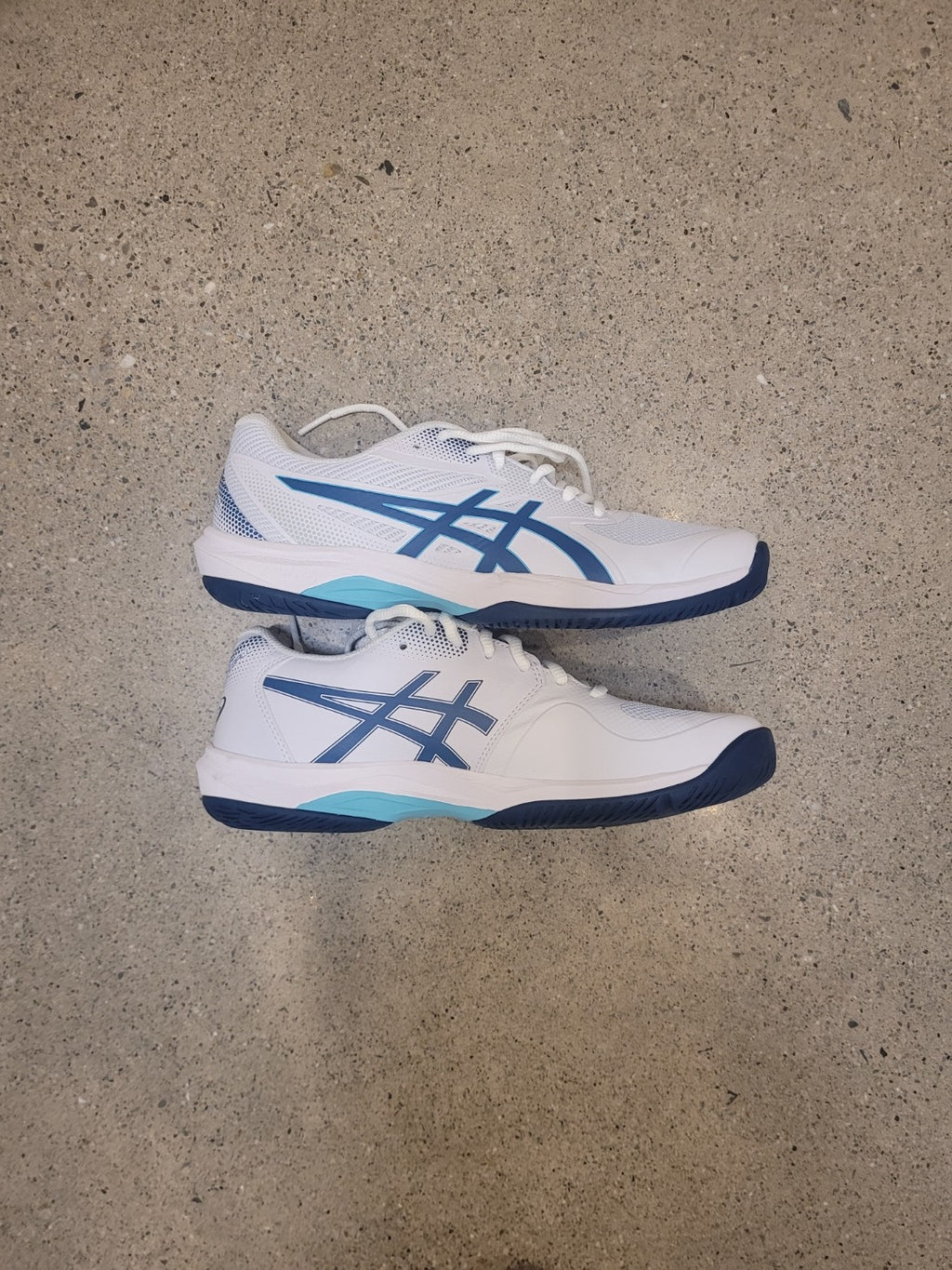 White Asics Court Shoes, EU 42 / US 8.5