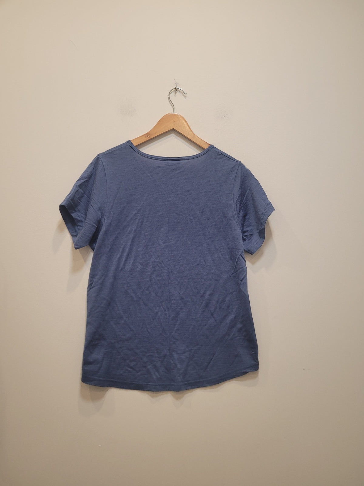 Blue Glowing Sky Merino Short-Sleeve T-Shirt, 14