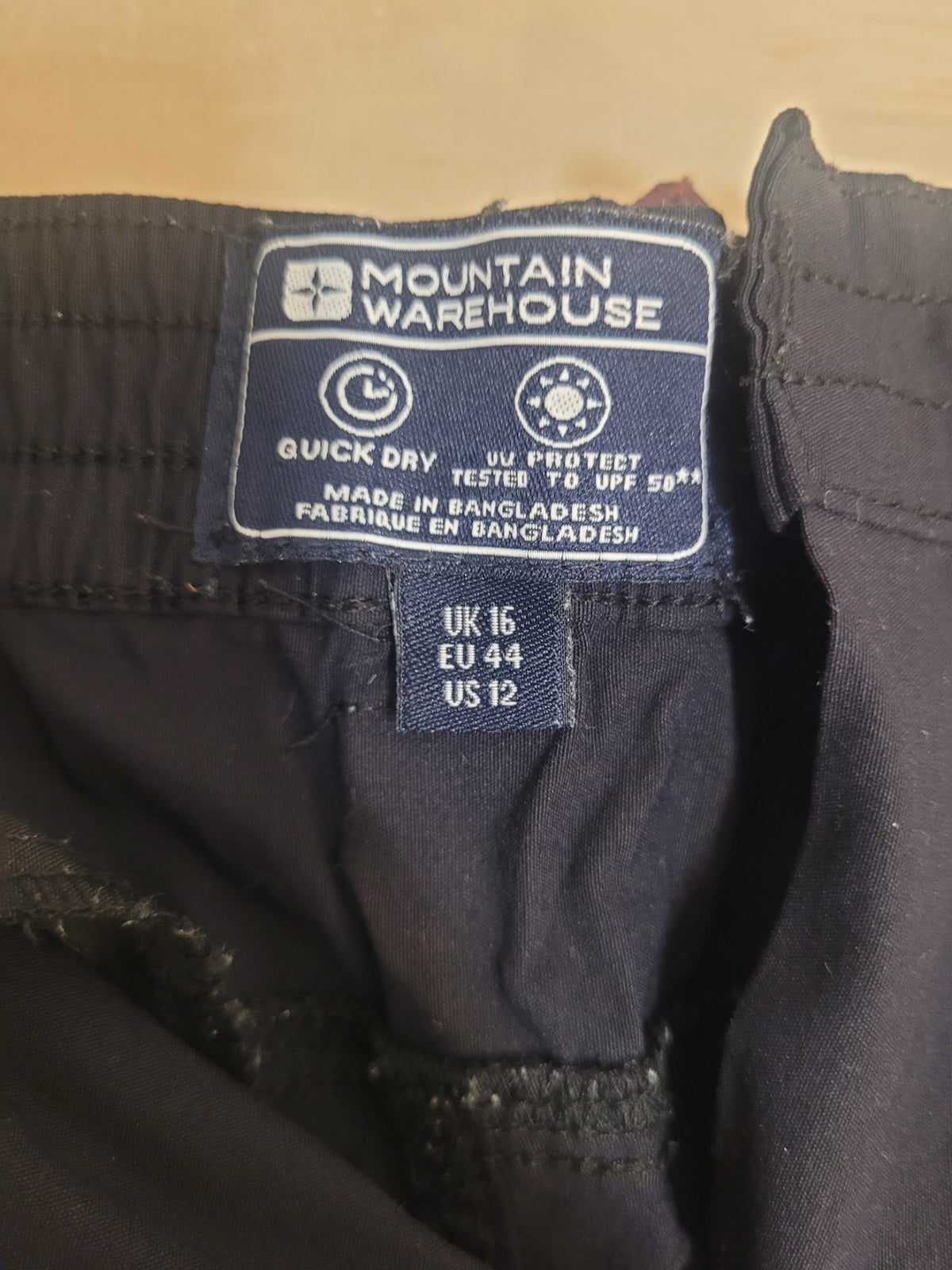 Navy Mountain Warehouse Quick-dry walking shorts, UK 16 / EU 44 / US 12