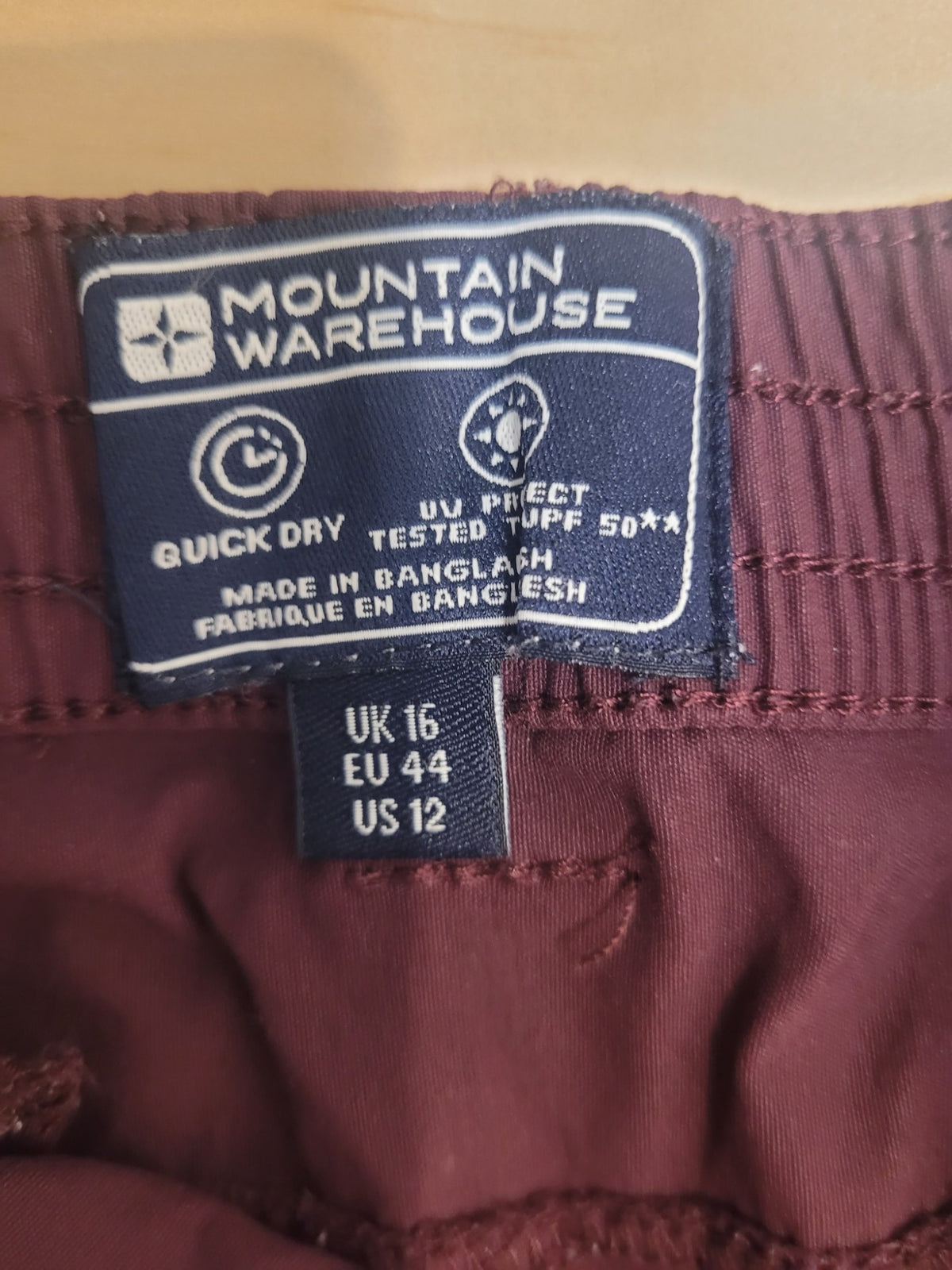 Purple Mountain Warehouse Quick-dry walking shorts, UK 16 / EU 44 / US 12