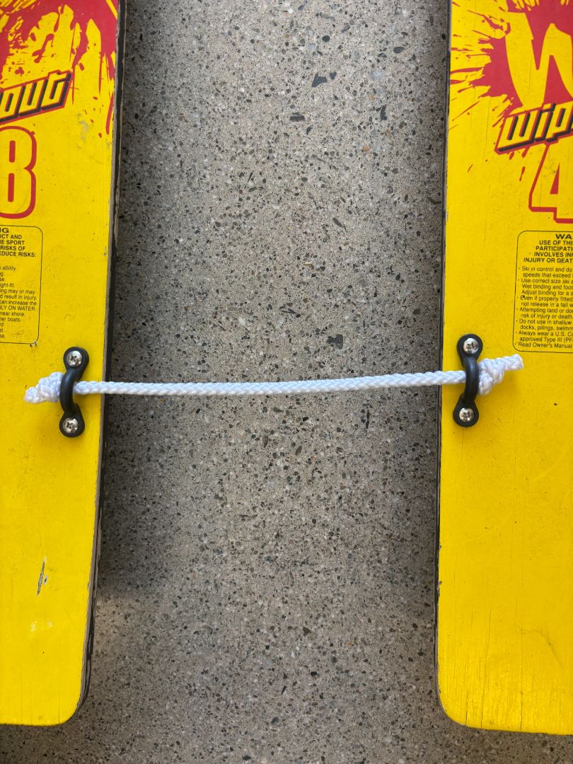 Red/Yellow Wipeout Wipeout 48 Junior Combo Water Skis, 48in