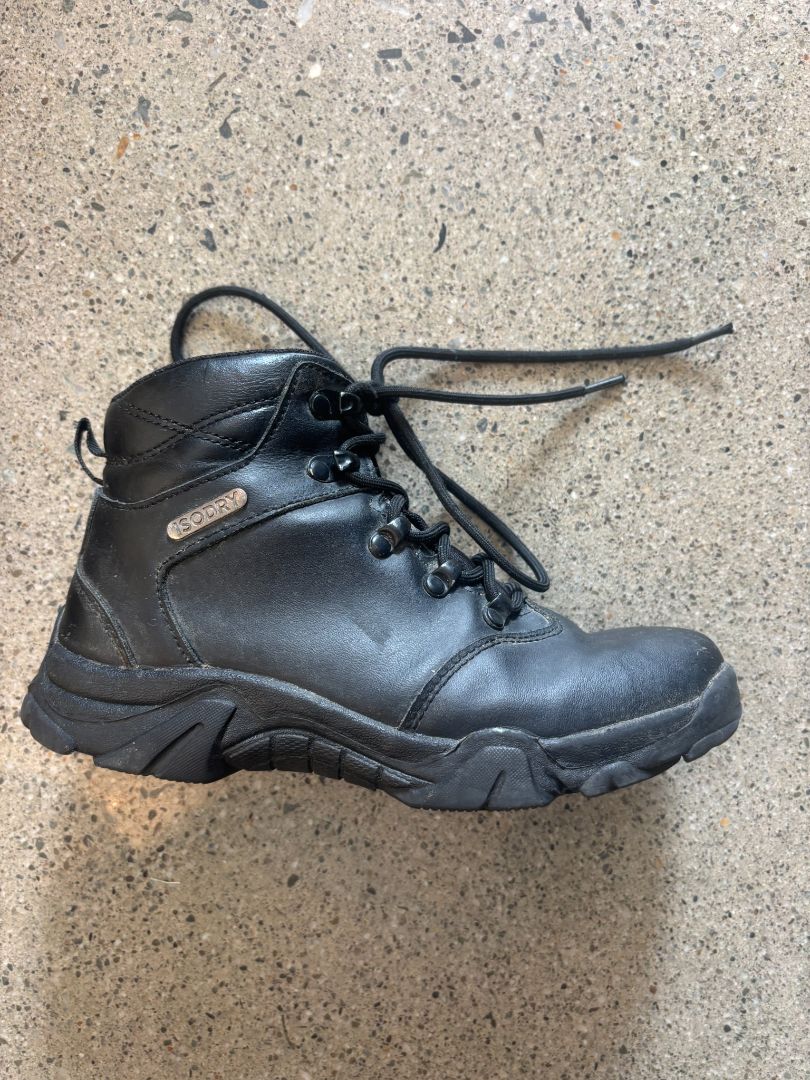 Black SODRY Kids Hiking Boots, EU 34