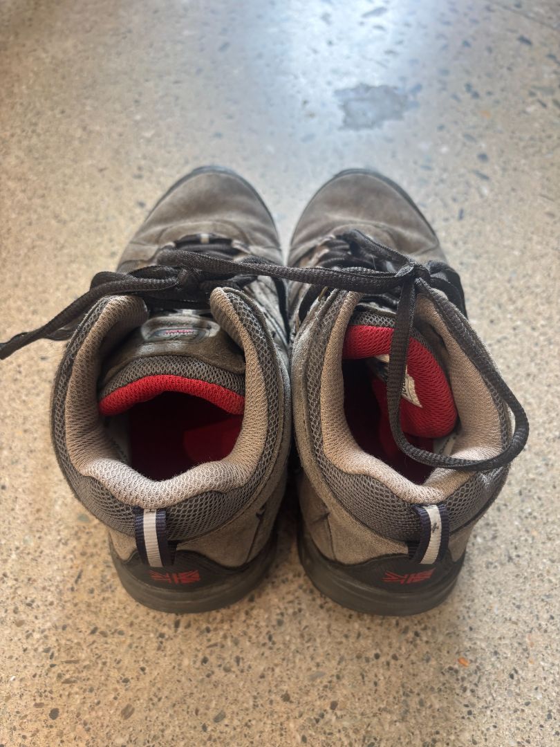 Grey/Red Karrimor Mount Mid Hiking Boots, EU 37