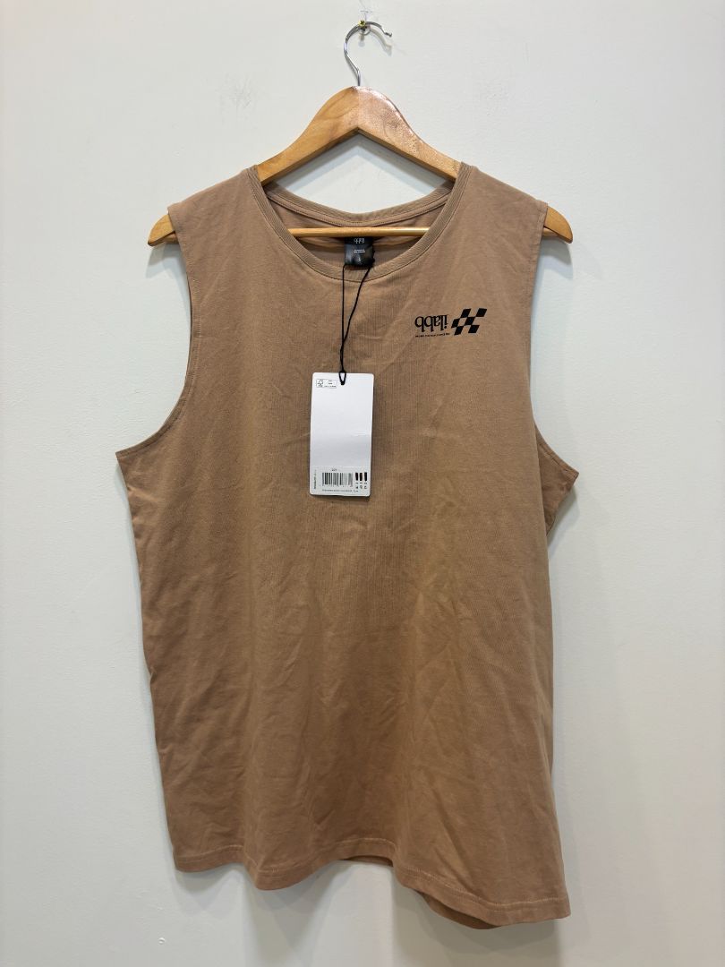 Clay Brown RPM Checkered Block Tank, L
