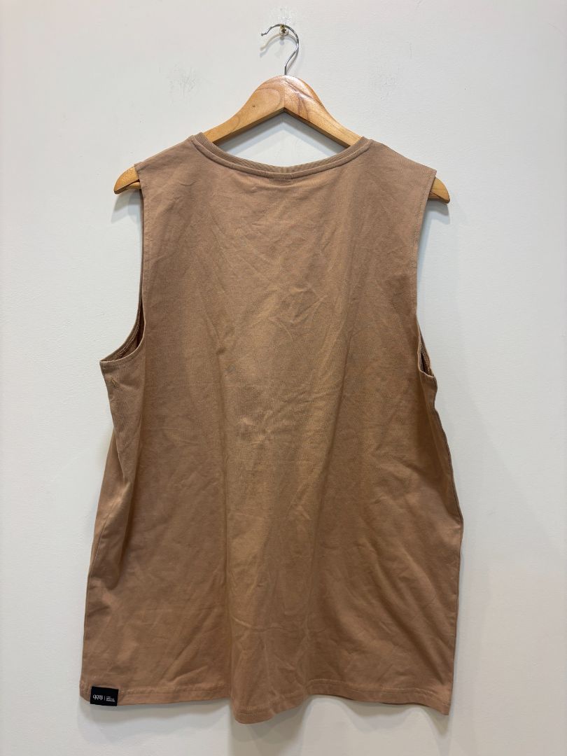 Clay Brown RPM Checkered Block Tank, L