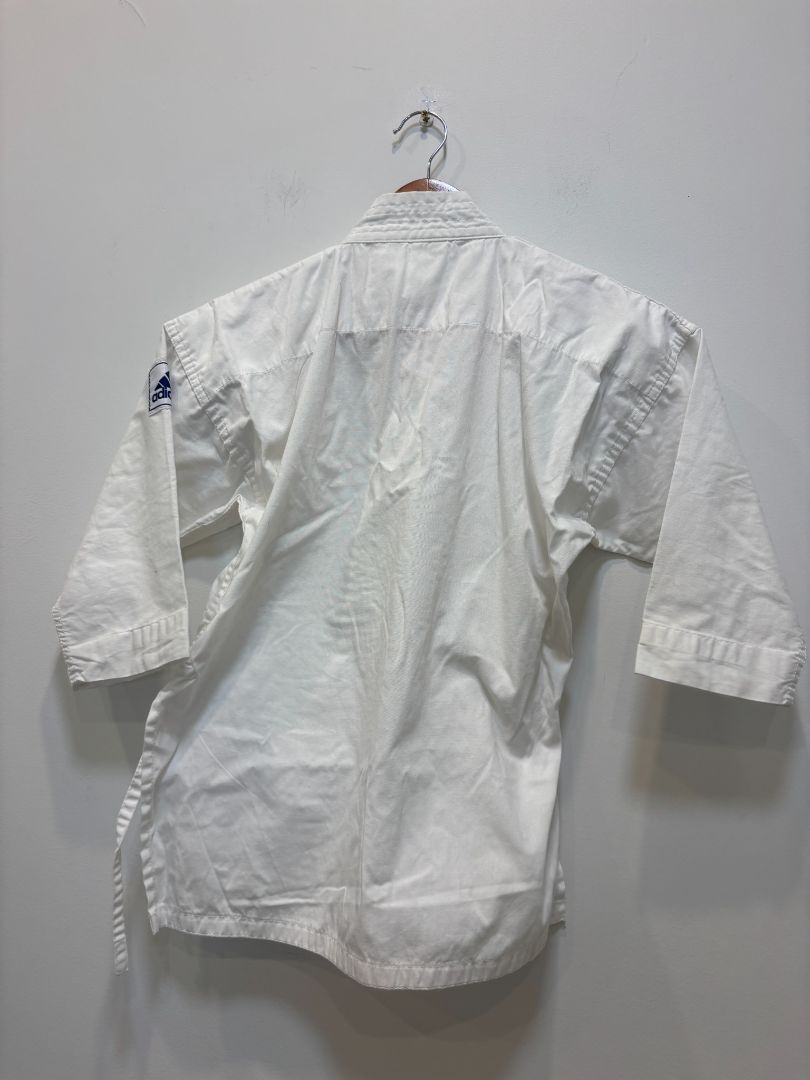 White Adidas Martial Arts Jacket 120-130, 120–130