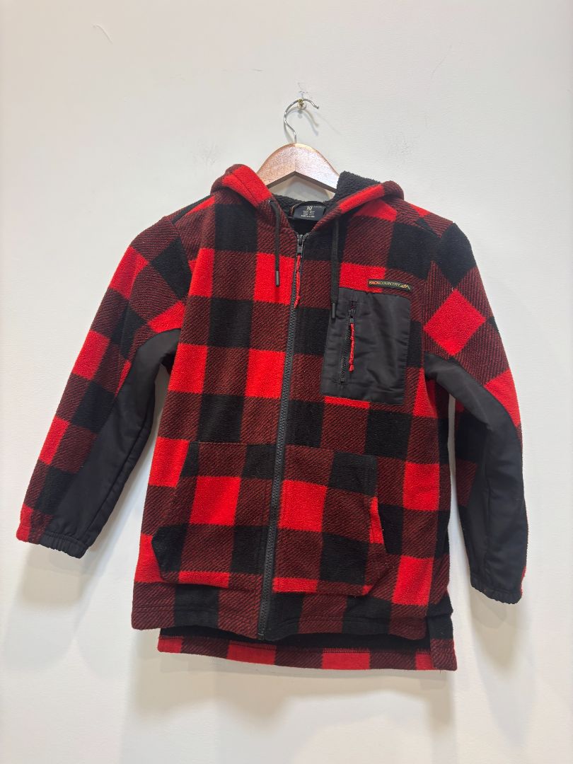 Red and Black Check Ridgeline Fleece Jacket, 10
