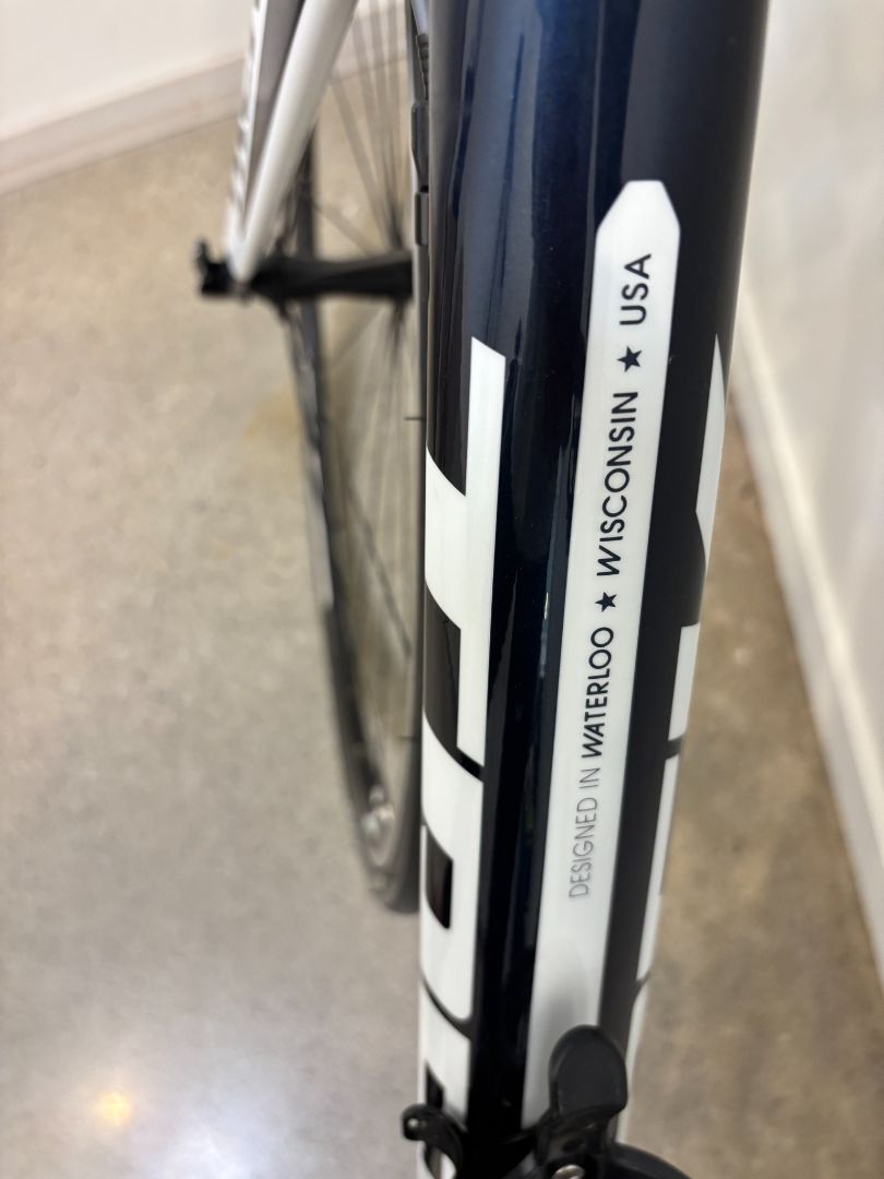 White/Blue Trek Madone 4.5 Women's Road Bike, 52 cm