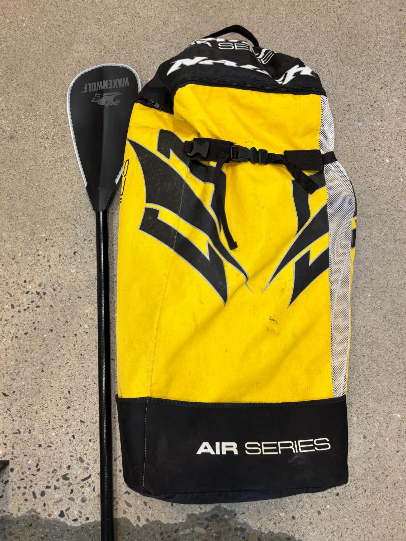 Yellow/Black/Blue Naish Inflatable Paddle Board Set, One Size
