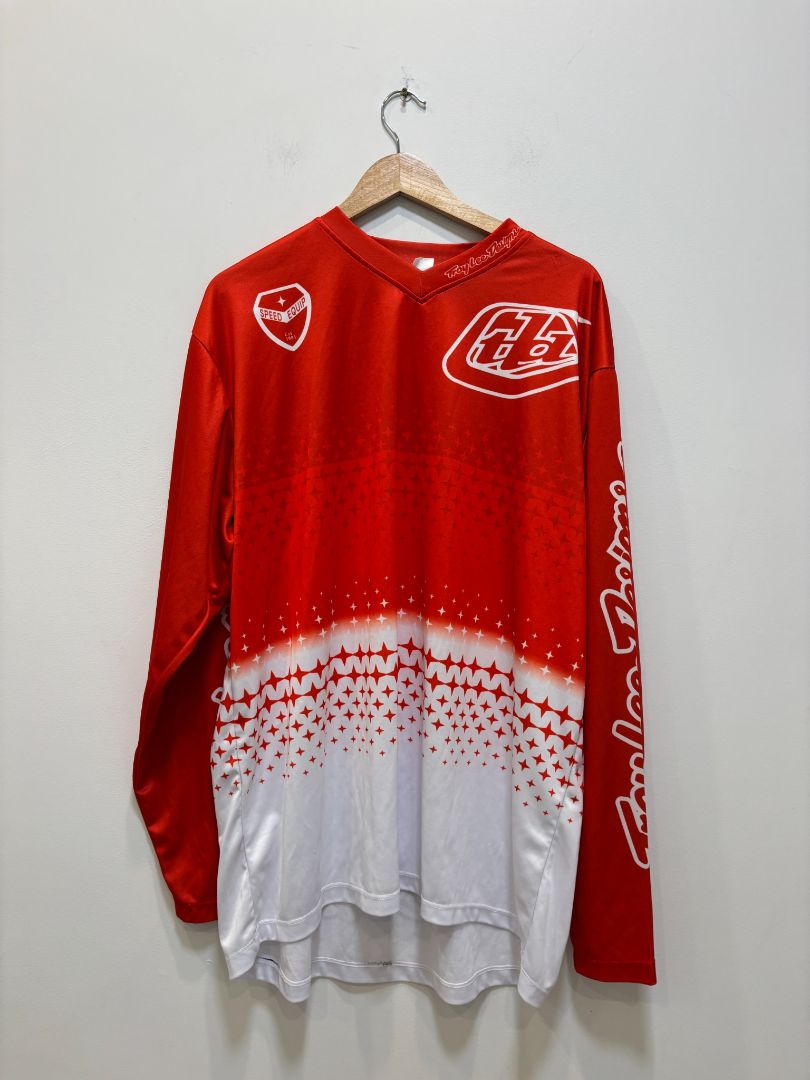Red / White Troy Lee Designs Motocross Jersey, 3XL