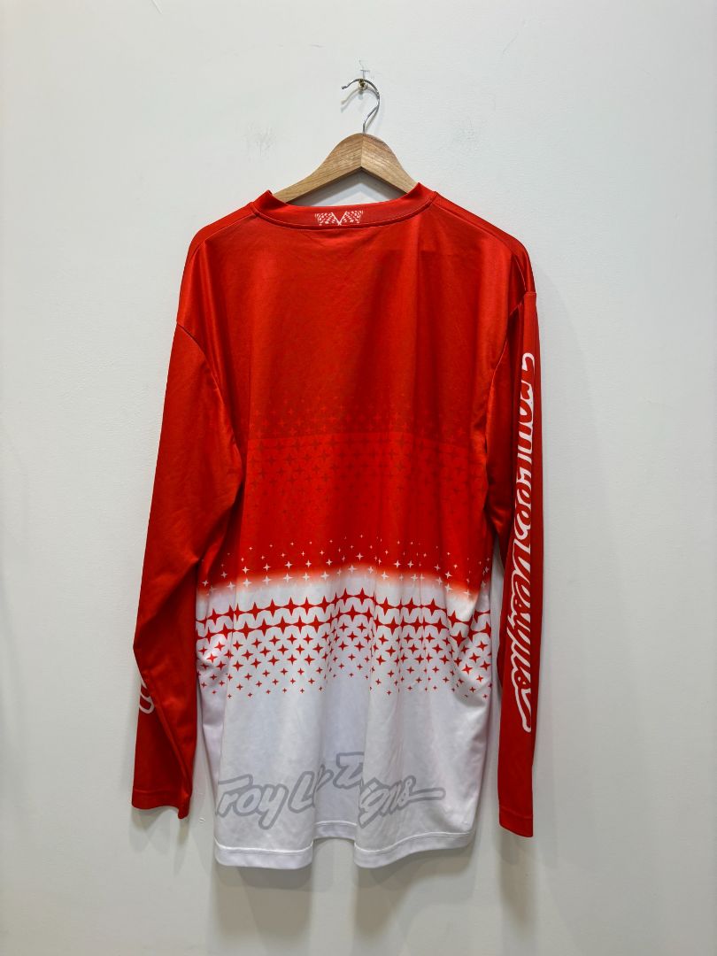 Red / White Troy Lee Designs Motocross Jersey, 3XL