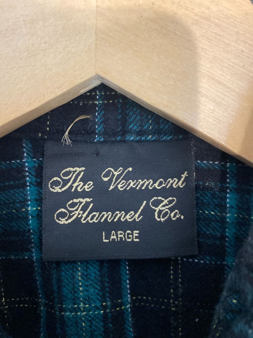 Green The Vermont Flannel Co. Flannel Shirt, L