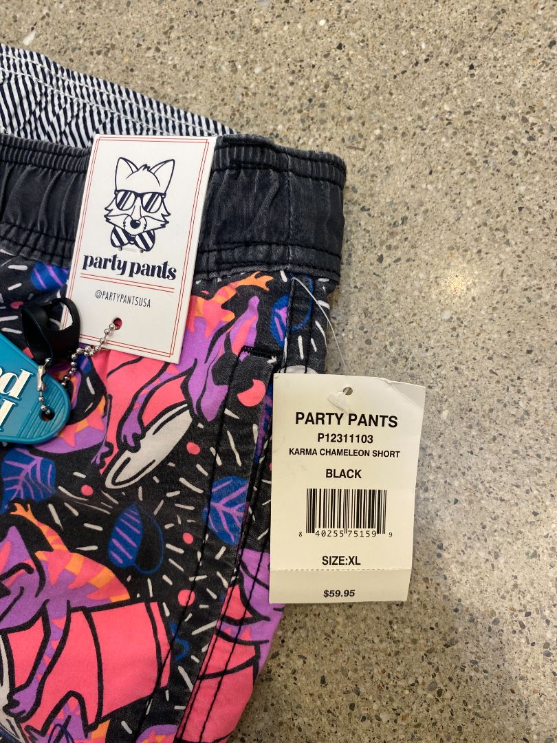 Patterned Party Pants Shorts, XL