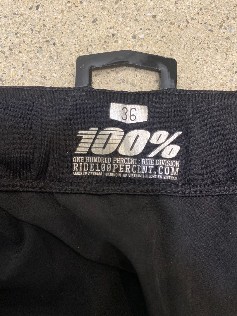 Black 100% CEllium MTB Shorts, 36