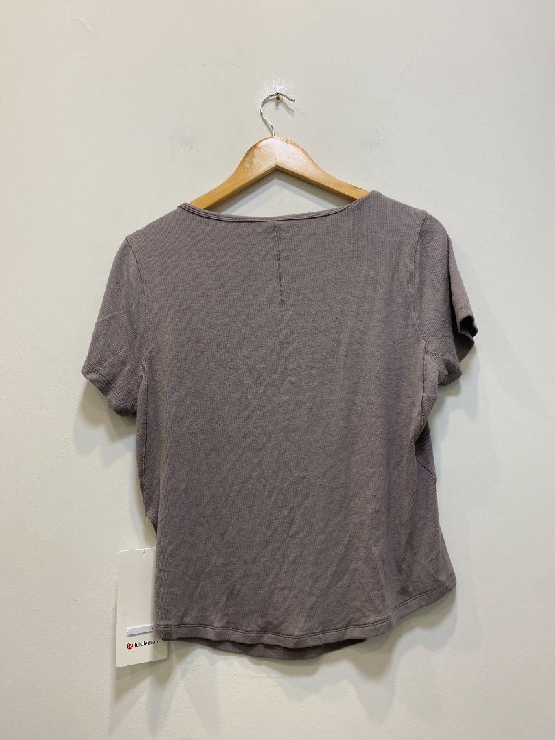 Taupe Lululemon Hold Tight Sweetheart Tee, 14