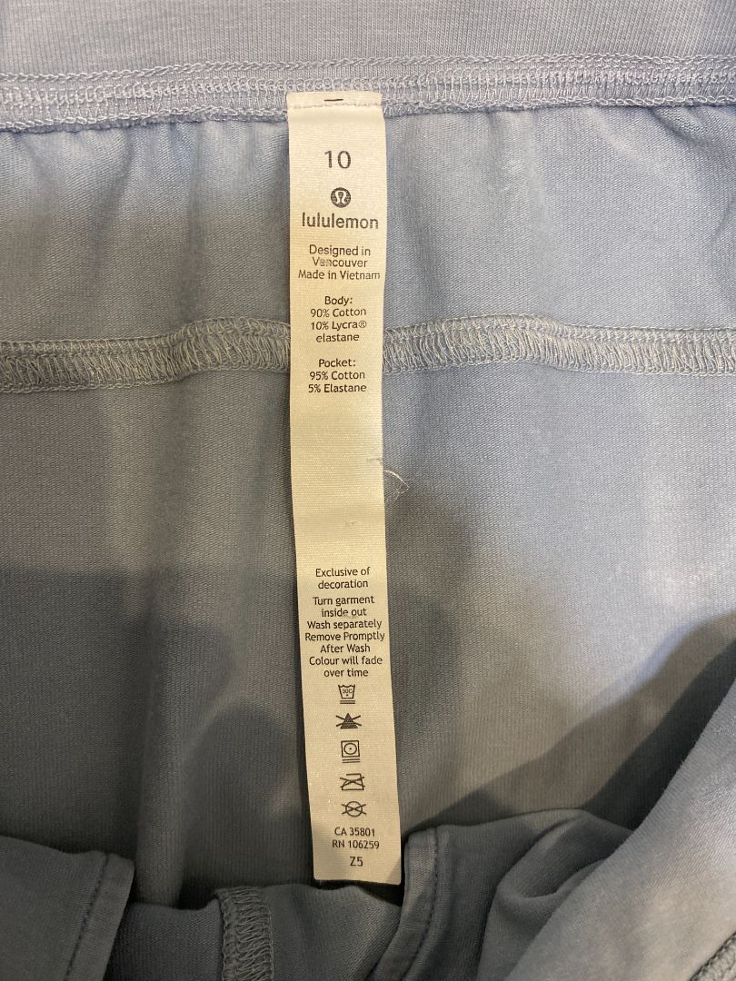 Blue Lululemon Lounge Shorts, 10