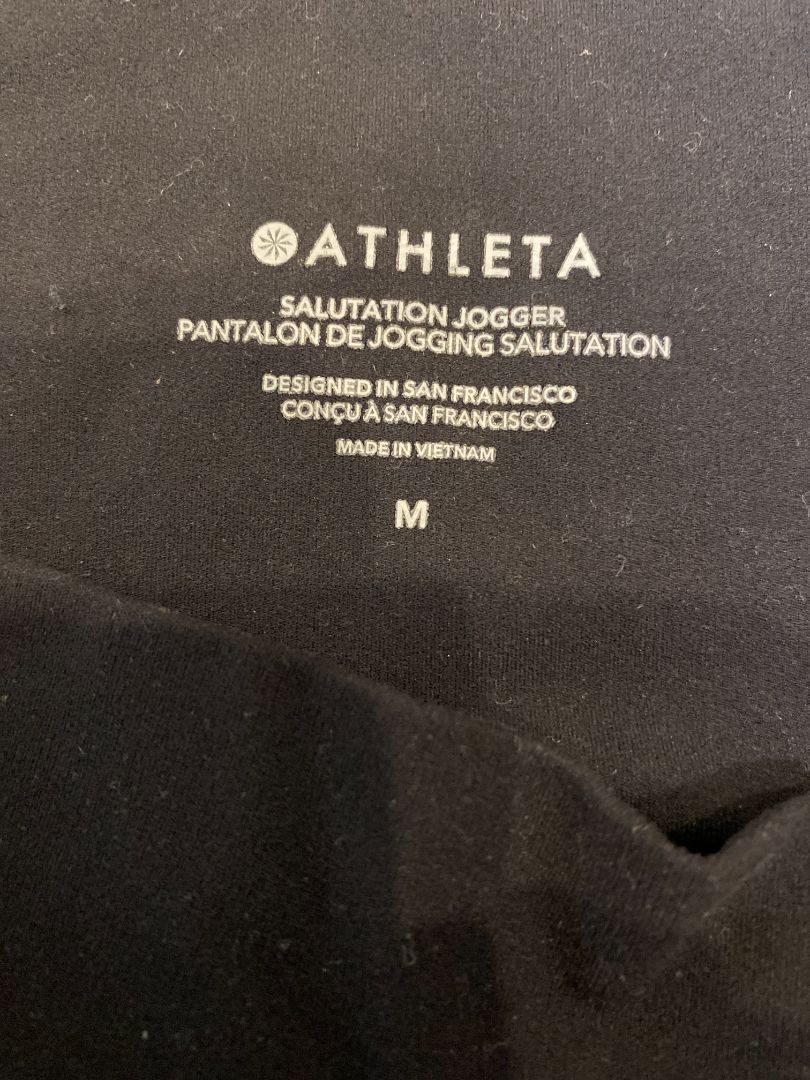 Black Athleta Salutation Jogger, M