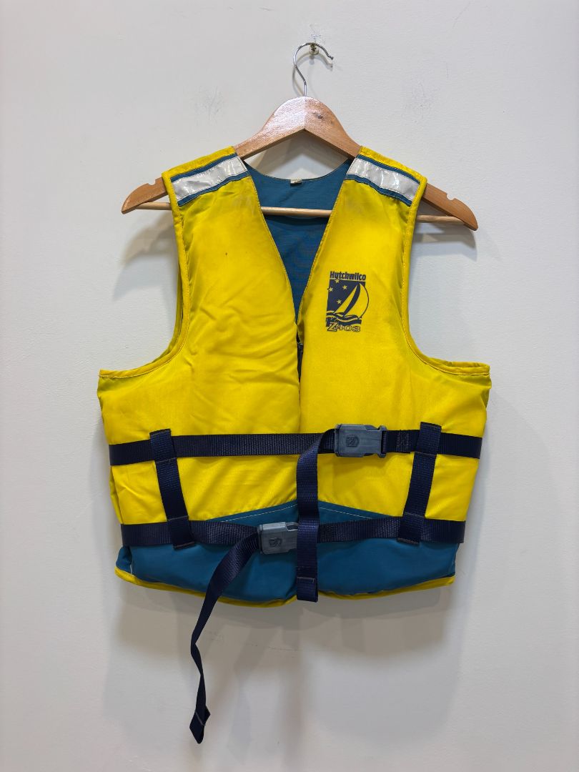 Yellow/Blue Hutchwilco KZ403 Buoyancy Vest, Adult Small (70–90 cm chest)